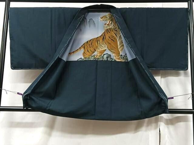 [Uitstekende staat] heren Haori (Haori) zijde, Tsumugi stof,, Antiek en Kunst, Antiek | Overige Antiek