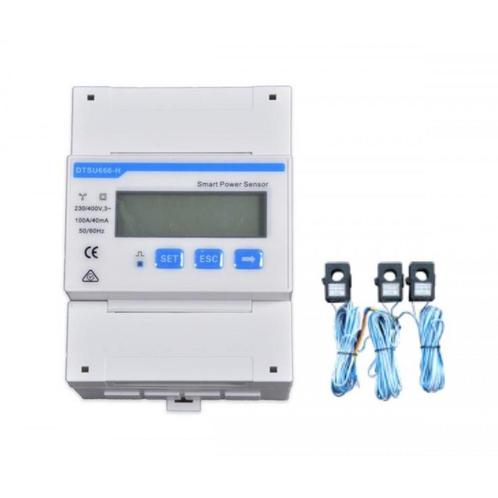 Huawei Energiemeter DTSU666-H 3 fases met 3x 100A sensoren, Bricolage & Construction, Panneaux solaires & Accessoires, Envoi