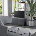 vidaXL Tv-meubel 80x34x36 cm bewerkt hout grijs, Nieuw, Verzenden