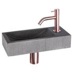 Fonteinset Differnz Ribble Natuursteen 38x18x8 cm Zwart Met, Doe-het-zelf en Bouw, Ophalen of Verzenden, Nieuw, Overige typen