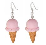 Fako Bijoux - Oorbellen - IJsjes - Hoorntjes - Roze, Verzenden, Nieuw