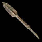 Vroege Griekse Bronzen Speerpunt - Wapen van een Oude, Antiek en Kunst