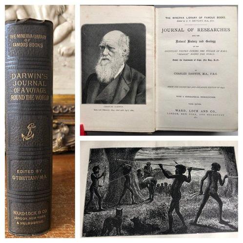 Charles Darwin - Journal of voyage of HMS Beagle - 1889, Antiquités & Art, Antiquités | Livres & Manuscrits