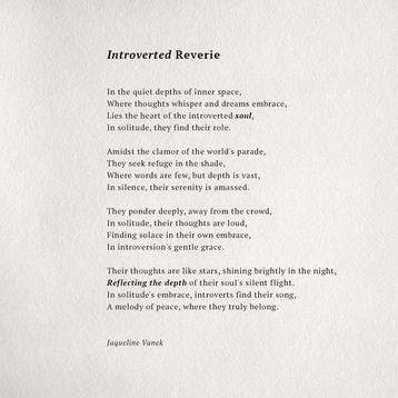 Jaqueline Vanek - Introverted Reverie beschikbaar voor biedingen