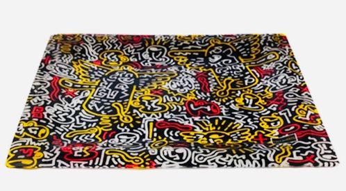 Cafe des Arts - Keith Haring - Plateau - Plexiglas /, Antiek en Kunst, Curiosa en Brocante
