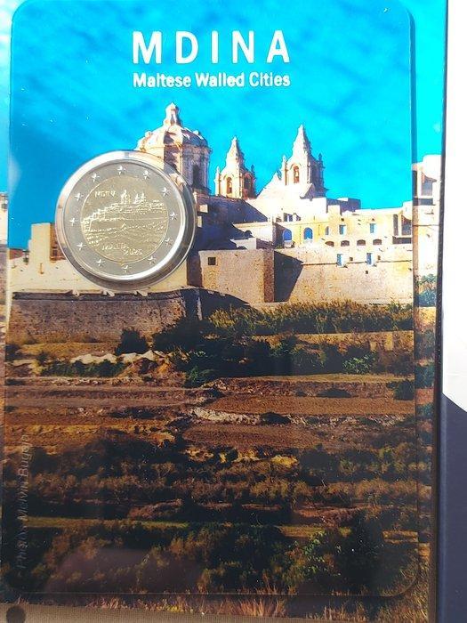 Malta. 2 Euro 2023/2025 Copernicus + Mdina (2 moedas), Postzegels en Munten, Munten | Europa | Euromunten