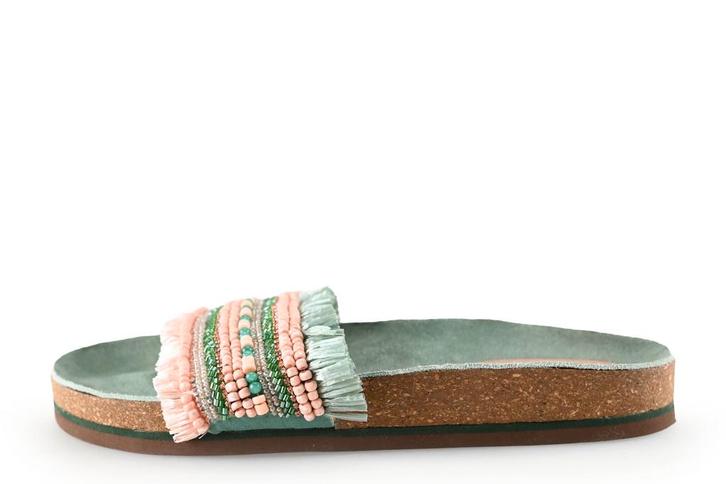 Lazamani Slippers in maat 39 Groen | 5% extra korting, Kleding | Dames, Schoenen, Groen, Gedragen, Slippers, Verzenden