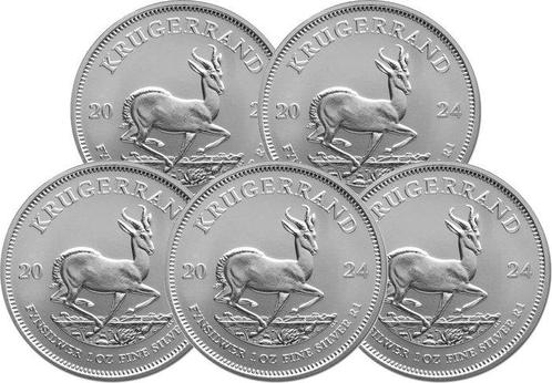 5 Troy Ounce - Argent .999 - Krugerrand 2024 - 155,5 gram -, Postzegels en Munten, Edelmetalen en Baren