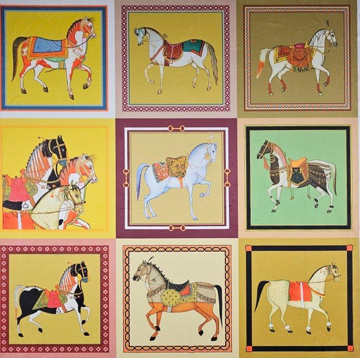 Decoratief paneel Chevalier van fluweel -140x140 cm-, Antiek en Kunst, Curiosa en Brocante