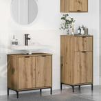vidaXL Badkamermeubel Set met lade 2 pcs artisanaal, Huis en Inrichting, Badkamer | Badkamermeubels, Verzenden, Nieuw
