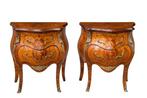 Nachtkastje (2) - Brons, Hout - Gebochelde nachtkastjes, Antiek en Kunst