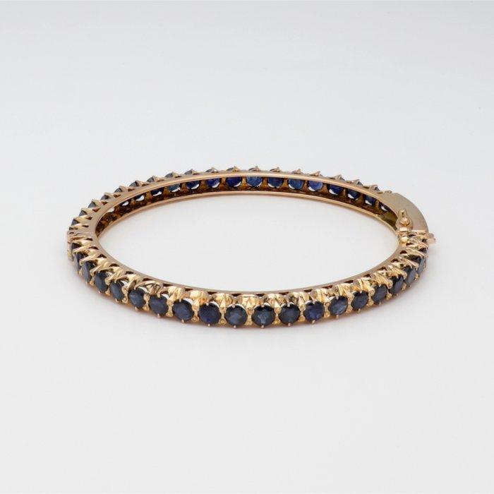 Armband - 14 karaat Geel goud Saffier, Handtassen en Accessoires, Armbanden