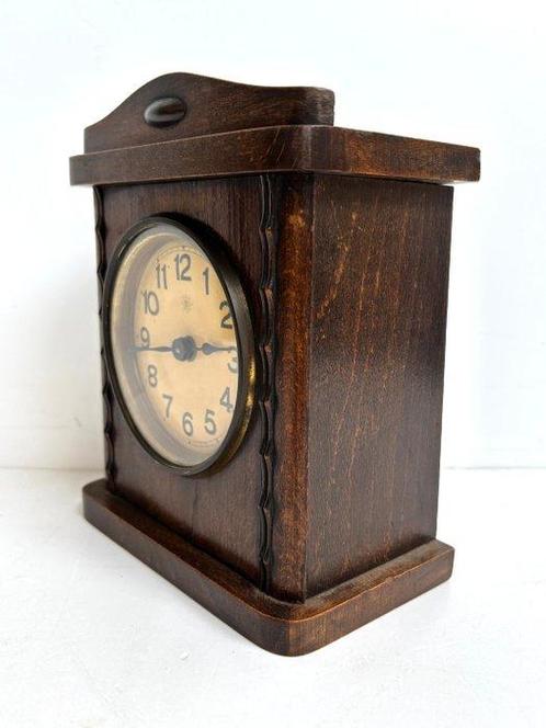 Horloge de table, Réveil - Junghans - Bois - 1920-1930 -, Antiek en Kunst, Antiek | Klokken