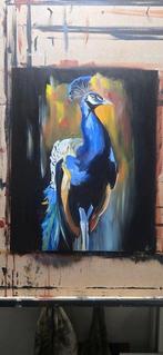 DingemanseArt - Pauw – acryl op paneel, Antiek en Kunst, Kunst | Schilderijen | Modern