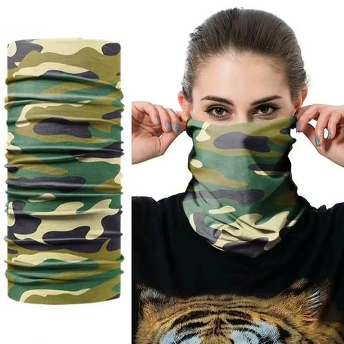 Fako Fashion® - Microfiber Faceshield - Bandana - Nekwarmer, Kleding | Heren, Mutsen, Sjaals en Handschoenen, Verzenden