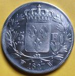 Frankrijk. Charles X. 5 Francs 1827-W, Lille (Zonder