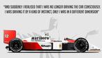 XXL Raceprint - Ayrton Senna Formular 1 Racecars, Collections, Marques automobiles, Motos & Formules 1