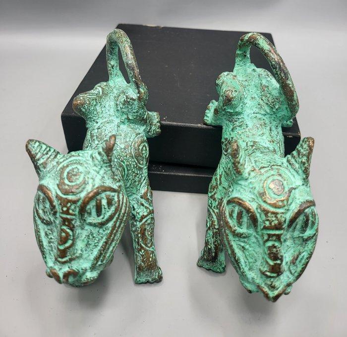 Leopard - Figuur - Nigeria (Zonder minimumprijs), Antiek en Kunst, Kunst | Niet-Westerse kunst