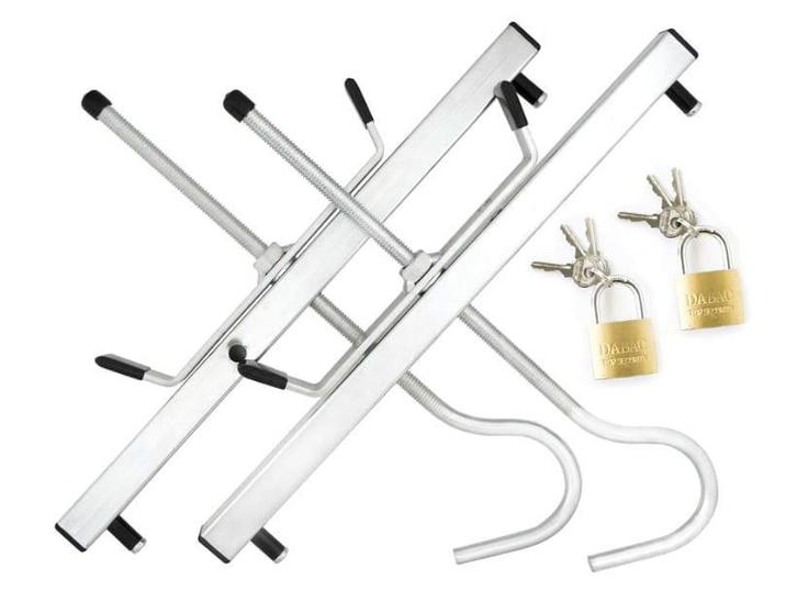 Professionele ladderklem met hangslot - duurzaam en diefs..., Doe-het-zelf en Bouw, Ladders en Trappen, Minder dan 2 meter, Opvouwbaar of Inschuifbaar