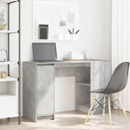 vidaXL Bureau 120x42x76 cm spaanplaat betongrijs, Huis en Inrichting, Bureaus, Nieuw, Verzenden