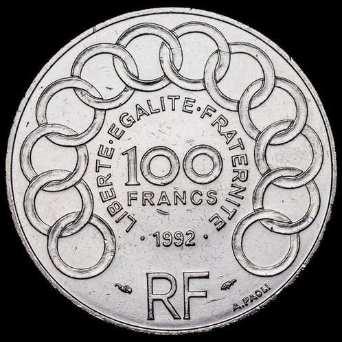 Frankrijk. 100 Francs 1992 - Jean Monnet Unir Les Hommes, Postzegels en Munten, Munten | Europa | Niet-Euromunten