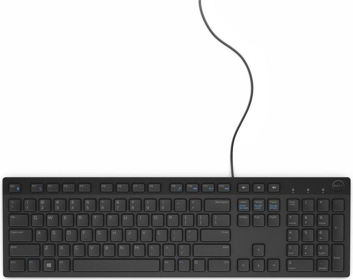 Toetsenbord - Zwart - QWERTY Dell KB216 - Bedraad, Computers en Software, Muizen, Nieuw, Verzenden