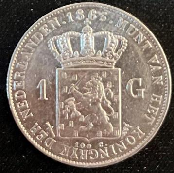 Nederland. Willem III. Gulden 1865  (Zonder Minimumprijs)
