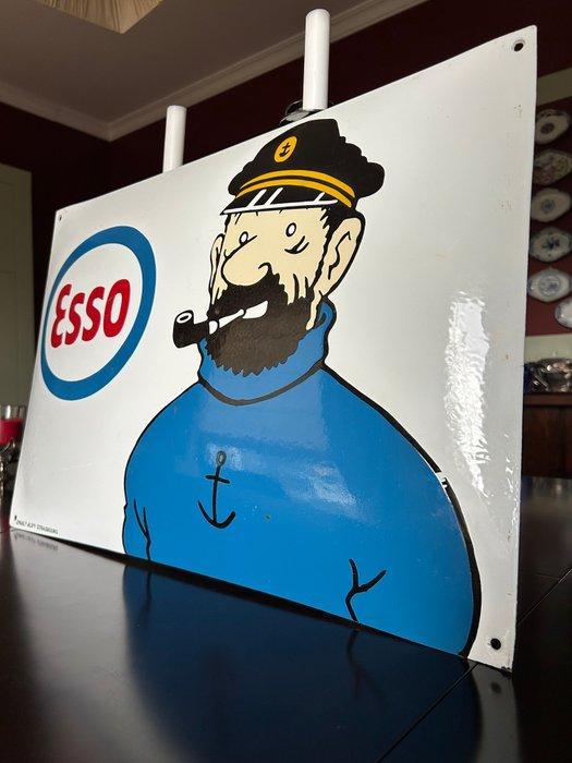 Plaque Emaillée Haddock pour Esso - Émailleries Alsaciennes, Antiquités & Art, Antiquités | Assiettes décoratives & Carrelages