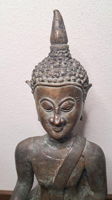 Buddha Sakyamuni bronzo - Beeld - Laos, Antiek en Kunst, Kunst | Niet-Westerse kunst