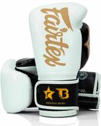 Fairtex x Booster Kickboks Handschoenen FXB BG V2 Wit Zwart, Verzenden, Nieuw, Overige