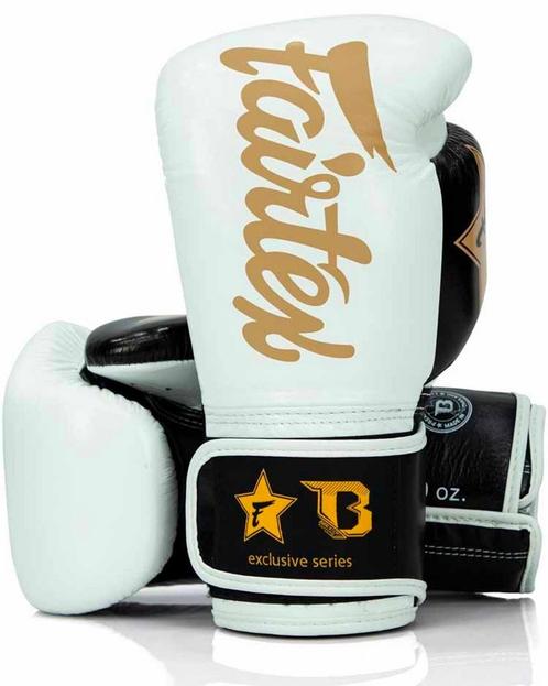 Fairtex x Booster Kickboks Handschoenen FXB BG V2 Wit Zwart, Sport en Fitness, Boksen, Overige, Nieuw, Verzenden
