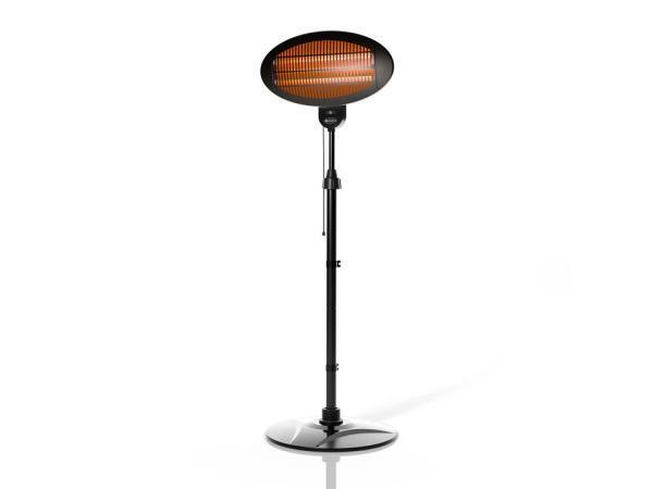 Veiling - Infraroodstraler / Staande Heater - 2000W - Zwart, Tuin en Terras, Terrasverwarmers, Nieuw