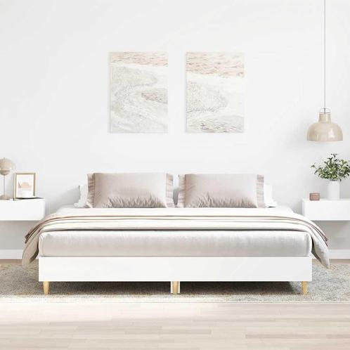 vidaXL Bedframe zonder matras 180x200 cm spaanplaat wit, Huis en Inrichting, Slaapkamer | Bedden, Nieuw, Verzenden
