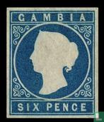 Gambia - Koningin Victoria - 1874, Postzegels en Munten, Postzegels | Afrika, Verzenden, Gestempeld
