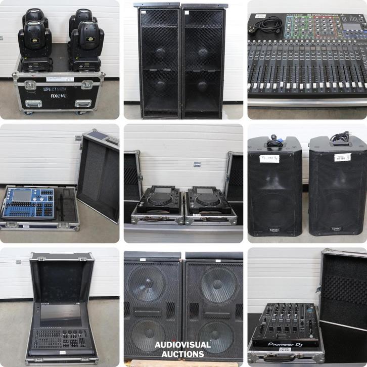 Audiovisual Auction sluit Ma 17/11 vanaf 19u, Muziek en Instrumenten, Licht en Laser, Licht, Gebruikt, Ophalen