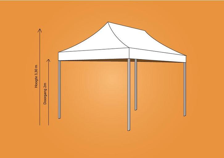 Ambisphere | Vouwtent 3x4,5m LICHTBLAUW, Tuin en Terras, Partytenten, Partytent, Nieuw