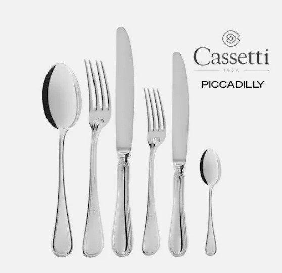 Cassetti, Argentiere Firenze - Bestekset (74) - Mod., Antiek en Kunst, Antiek | Meubels | Tafels