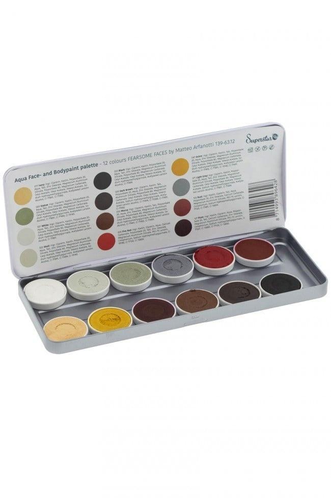 Gekleurde Schmink Fearsome 12st, Hobby en Vrije tijd, Feestartikelen, Nieuw, Verzenden