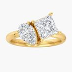 Verlovingsring - 14 karaat Geel goud - 3.08ct. tw. Diamant