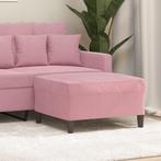 vidaXL Voetenbank 70x55x41 cm fluweel roze, Verzenden, Nieuw