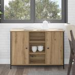 vidaXL Sideboard Artisan Eiken 100x35x70 cm Gefabriceerd, Huis en Inrichting, Kasten | Dressoirs, Verzenden, Nieuw