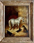 Alfred Duke (1836-1915), attribuito a - Cavallo e cani