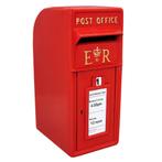 Engelse brievenbus - Rood - 24x37x57 cm, Verzenden
