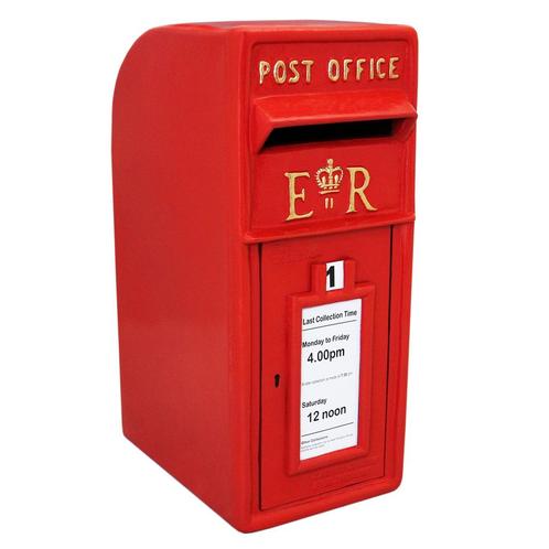 Engelse brievenbus - Rood - 24x37x57 cm, Tuin en Terras, Brievenbussen, Verzenden