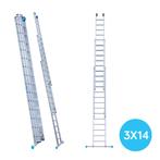 Eurostairs Opsteek ladder driedelig