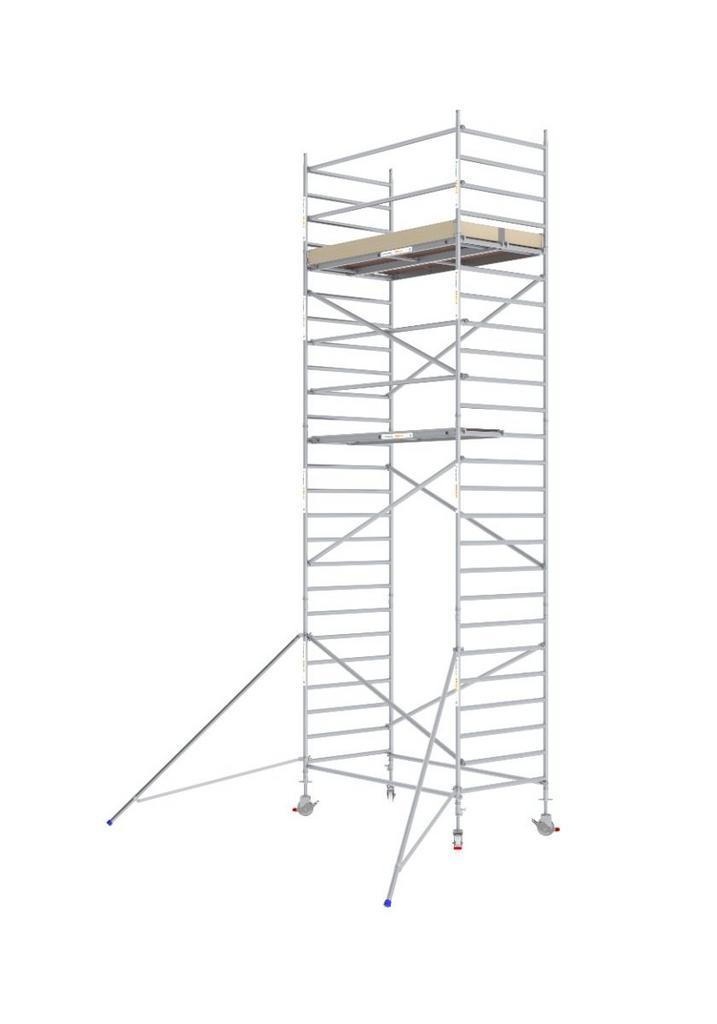 Skyworks rolsteiger 135 x 250 x 8.2 mtr werkhoogte., Doe-het-zelf en Bouw, Steigers, Rolsteiger of Kamersteiger, Nieuw, 5 meter of hoger