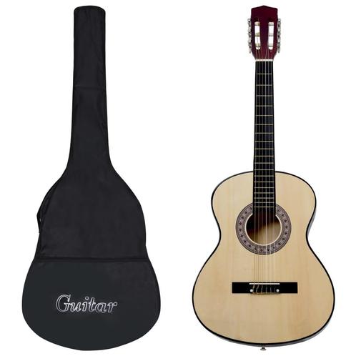 vidaXL Gitaar klassiek beginner met tas 3/4 36, Musique & Instruments, Instruments à corde | Guitares | Acoustiques, Envoi