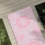 vidaXL Buitenkleed ARAKIL 80x250 cm PP roze, Verzenden