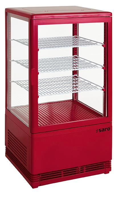 SARO Mini-koelvitrine 70 liter - SC 70 rood, Zakelijke goederen, Horeca | Keukenapparatuur, Koelen en Vriezen, Verzenden