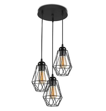 Moderne Hanglamp Zwart 3 x 4 Watt Dimbaar beschikbaar voor biedingen